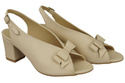 Dámské sandály Beige Faced Leather 148 L ElitaBut