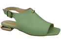 Pohodlná dámská obuv Sandály Mint Flat Gold Heel Natural Leather 207 ElitaBut