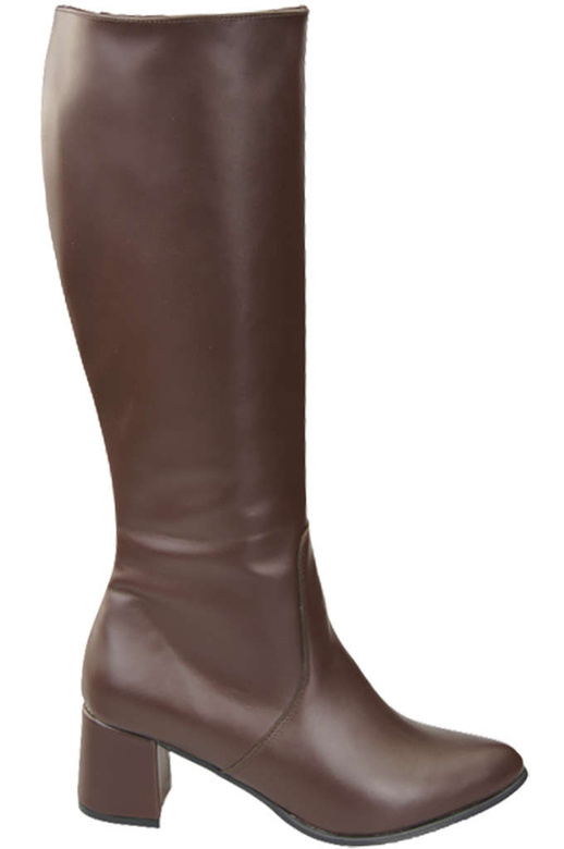 Dámské kozačky Classic přírodní kůže Chocolate 175 ElitaBut