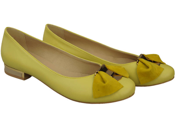Dámské baletní boty Natural Leather Lemon 894 ElitaBut