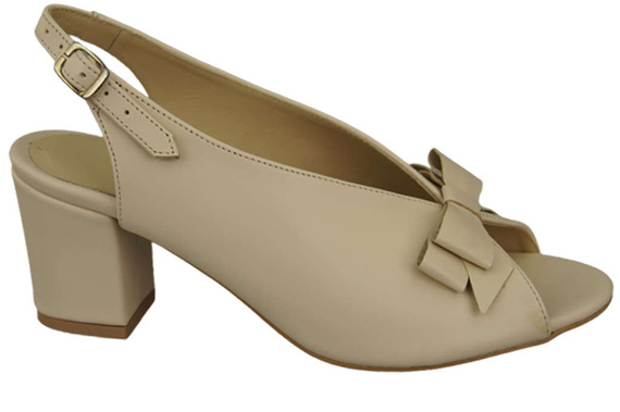 Dámské sandály Beige Faced Leather 148 L ElitaBut