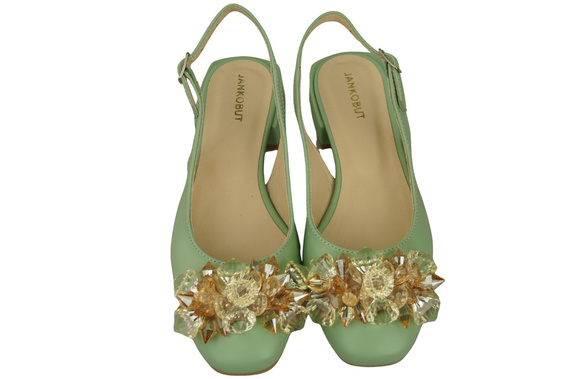 Dámská obuv Mint Sandály s krystaly Přírodní kůže 215 ElitaBut