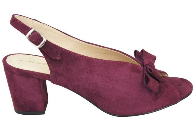 Dámská obuv Sandály Maroon Natural Leather Suede 148 ElitaBut