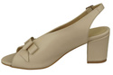 Dámské sandály Beige Faced Leather 148 L ElitaBut