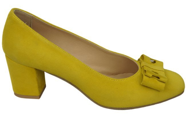 Dámské lodičky Lemon z přírodní semišové kůže 163 ElitaBut