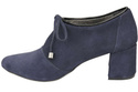 Dámská obuv Navy blue boty Natural leather velour 183 ElitaBut