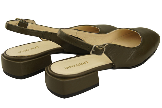 Dámská obuv Olive Sandály na plochém podpatku Přírodní kůže 206 ElitaBut