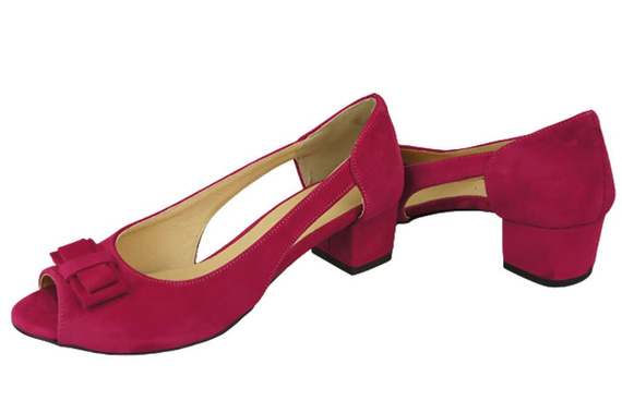 Dámská obuv Fialové semišové sandály z přírodní kůže 145 Z ElitaBut