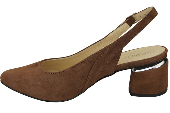 Dámské sandály z přírodní semišové kůže Hnědá elegance a pohodlí 196 Od ElitaBut