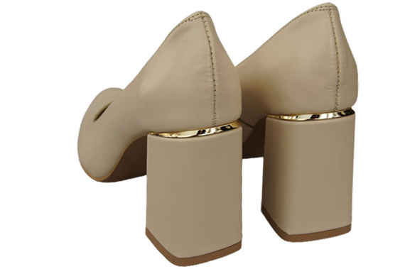 Dámská obuv Beige Natural Leather 179 ElitaBut