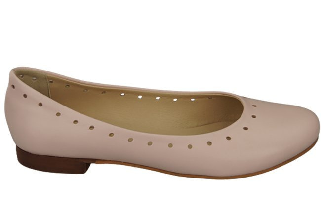 Dámské pohodlné baleríny z přírodní kůže Powder 162 ElitaBut