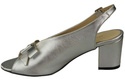 Dámská obuv Stříbrné sandály Lick kůže 148 L ElitaBut