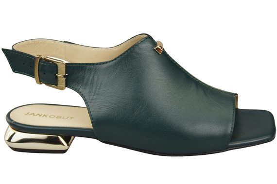 Pohodlná dámská obuv Malachite Sandály Plochý zlatý podpatek Přírodní kůže 207 ElitaBut