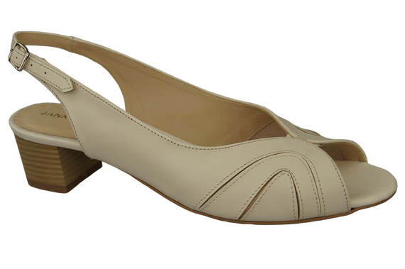 Dámská obuv Přírodní kůže Sandály Béžová Ecru 991 ElitaBut