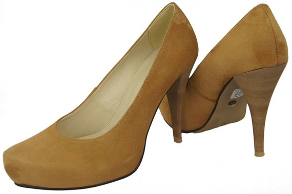 Dámská obuv Červená semišová přírodní kůže 644 ElitaBut