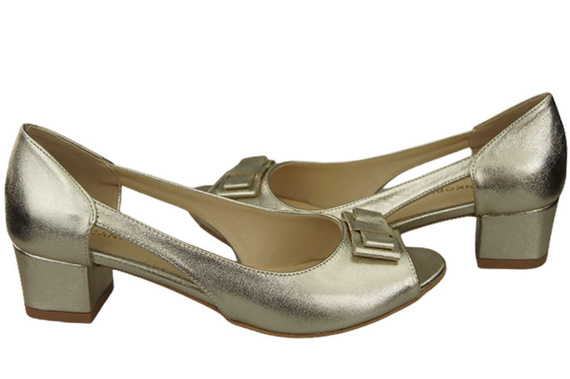 Dámská obuv Zlaté sandály Přírodní kůže 145 ElitaBut