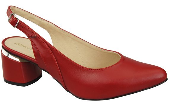 Dámská obuv Červené sandály Přírodní kůže 196 ElitaBut