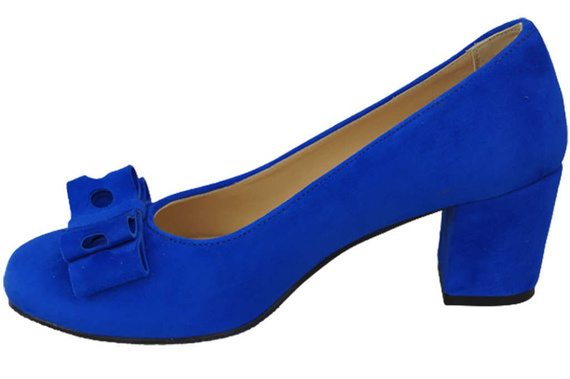 Dámská obuv Azure Natural Leather Suede pumps 163 ElitaBut