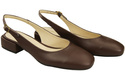 Dámská obuv Sandály Chocolate Flat Heel Natural Leather 206 ElitaBut