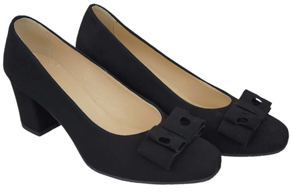 Dámská obuv Černá semišová kůže 163 ElitaBut