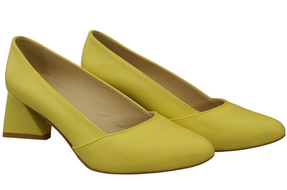 Dámské Lodičky Lemon Pravá Kůže Špičatá Špička Podpatek ElitaBut 221
