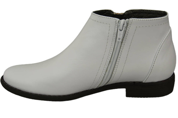 Jarní dámské boty z přírodní kůže White 872 ElitaBut