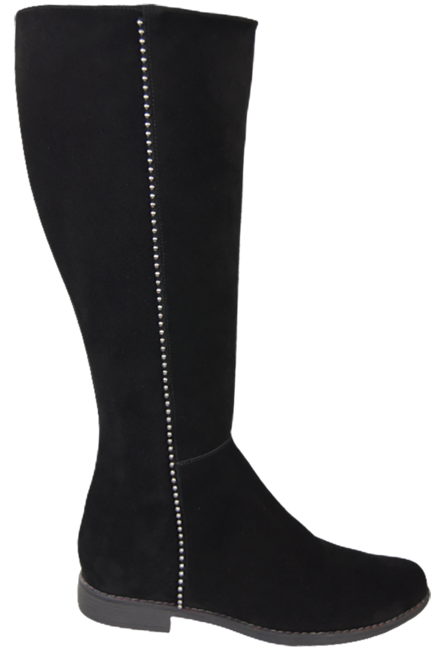 Dámské boty Černá kůže Velour 153 ElitaBut