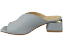 Dámské žabky na podpatku Bright Blue Natural Leather 210 ElitaBut