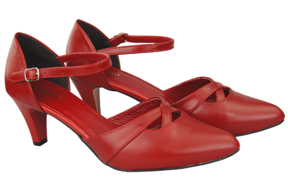 Dámská obuv Sandály Červená přírodní kůže 151 ElitaBut