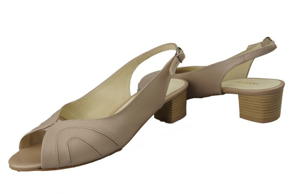 Dámská obuv Sandály z přírodní kůže Cappuccino Lico 991 ElitaBut