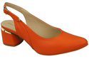 Dámská obuv Sandály Oranžová přírodní kůže 196 ElitaBut