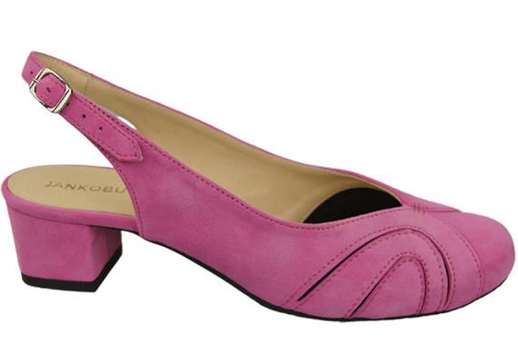 Dámské sandály z přírodní kůže Fuchsia 842 Z ElitaBut