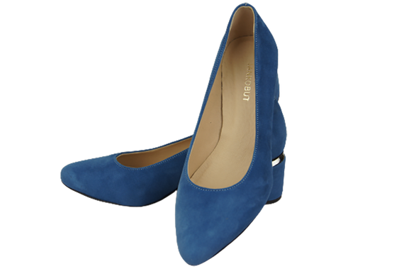 Dámská obuv Blue Suede Natural Leather 143 Z ElitaBut