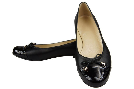 Dámské baletní boty Natural Leather Black 895 ElitaBut