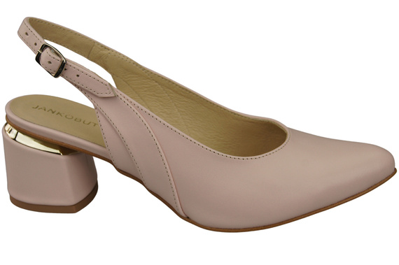 Dámské sandály Powder Pink Natural Leather 196 ElitaBut