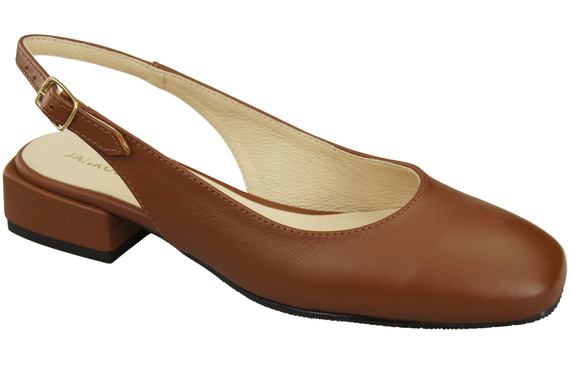 Dámské sandály na plochém podpatku z přírodní kůže 206 ElitaBut