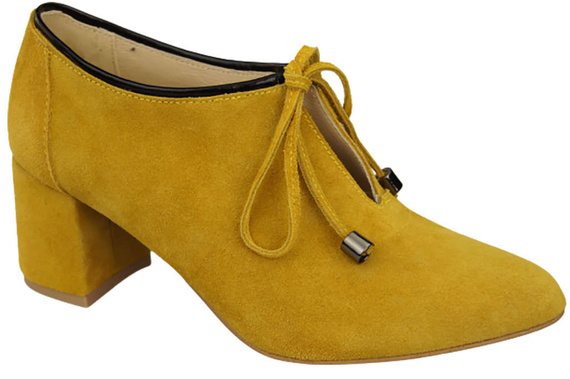 Dámská obuv Lemon polobotky Přírodní kůže velur 183 ElitaBut