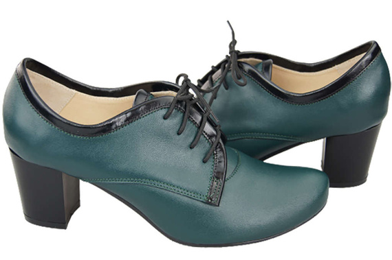 Dámská obuv Šněrovací boty z přírodní kůže Malachite 758 ElitaBut