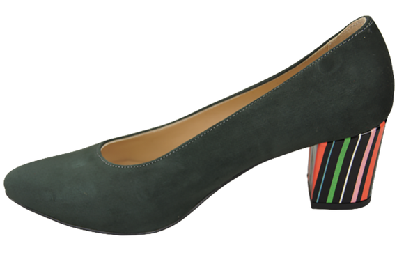 Dámská obuv Dámské lodičky Graphite semišové přírodní kůže Ozdobný podpatek 158 S ElitaBut