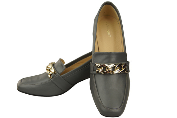 Dámské boty Ash with Embellished Chain Moccasin pumps Přírodní kůže 193 ElitaBut