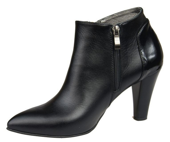 Dámská obuv Kozačky černé zateplené přírodní kůže 866 Z ElitaBut