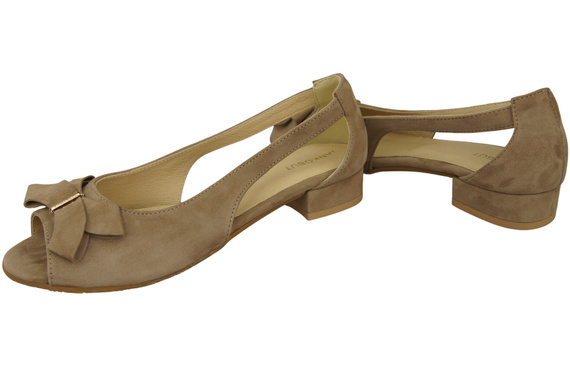 Dámské sandály Cappuccino Dark Natural Suede Leather 994 s kombinací stylu a pohodlí ElitaBut