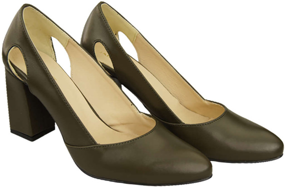 Dámská obuv Olive Leather pumps 184 ElitaBut
