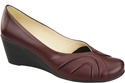 Dámské kožené boty z přírodní kůže Maroon pumps 828 ElitaBut