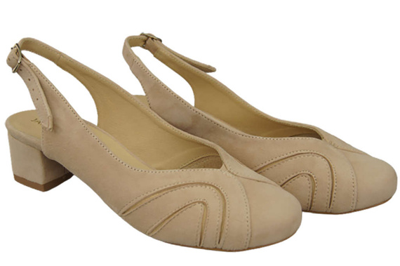 Dámská obuv Sandály přírodní kůže Semišové růžové Powder 842 Z ElitaBut