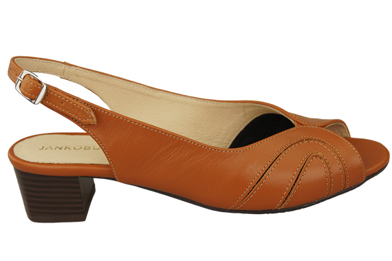 Dámská obuv Přírodní kůže Sandály Červená 991 ElitaBut