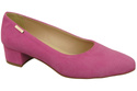 Pohodlné dámské boty Fuchsia Natural Suede Leather 220 od ElitaBut