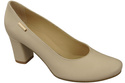 Dámská obuv Classic Beige Natural Leather Almond Nose pumps 201 ElitaBut