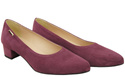 Pohodlné dámské boty Maroon Natural Suede Leather 220 od ElitaBut