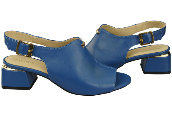 Dámská obuv Sandály Blue gold buckle Natural leather 198 ElitaBut